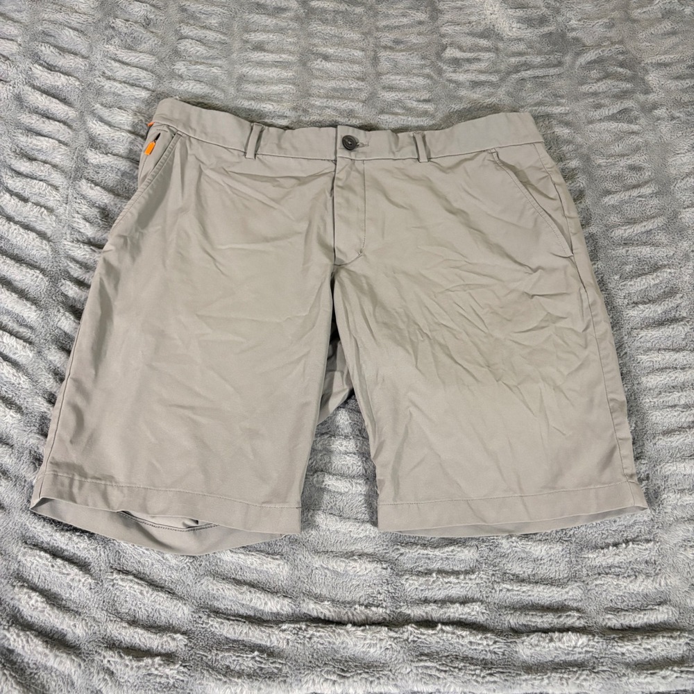 KJUS Men Iver Shorts 10 Gray Regular Fit Tech Golf Activewear MG20-J08 Size 40